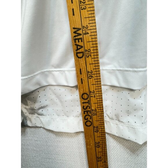 Detroit Red Wings Levelwear L Long Sleeve White Shirt With Perforated Shoulders - Picture 6 of 11